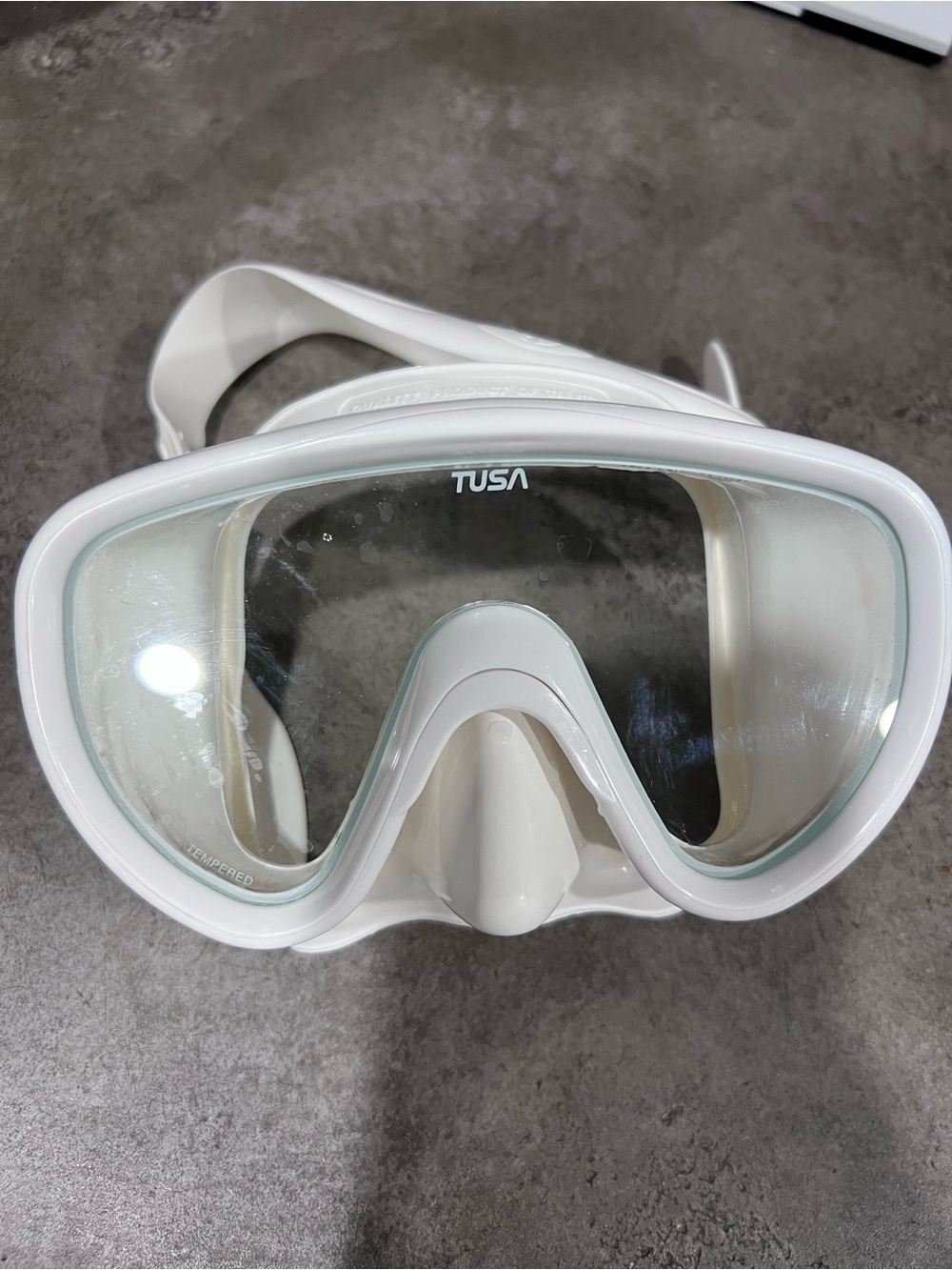 TUSA Sport Serene White Single-Lens Snorkel Mask